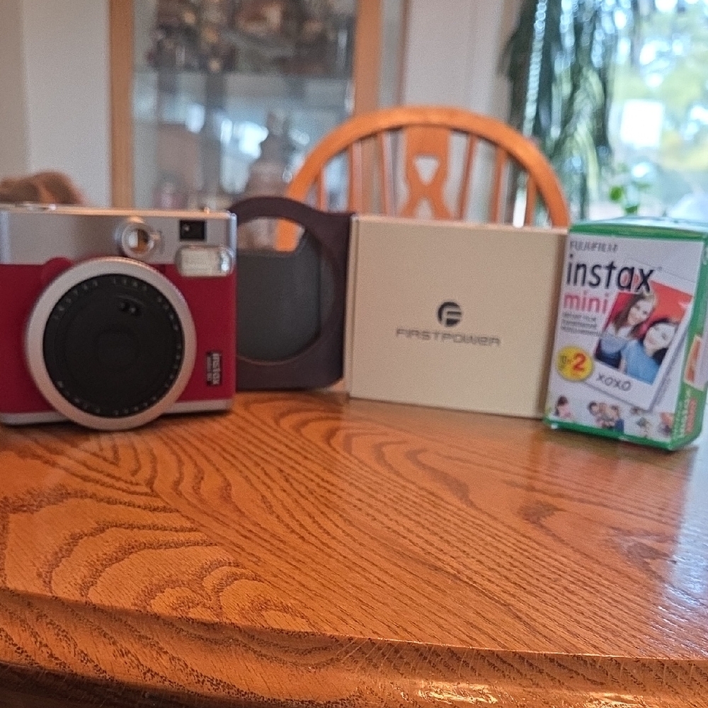 Fujifilm Instax Mini Red and Silver Intax Camera